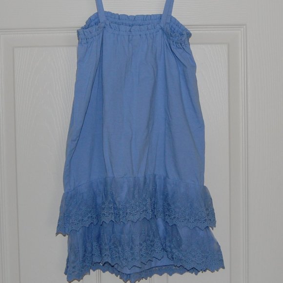 GAP Girls Size M (8), Periwinkle Blue Summer Dress with Adjustable Straps - Picture 4 of 7